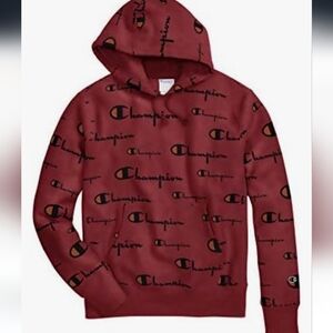 Men's Champion Red Hoodie - Size Small Good Condition